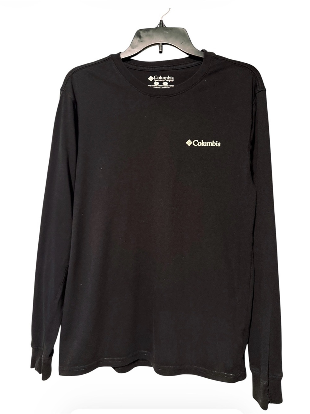 Columbia Men’s Long Sleeve Logo Tee - Black